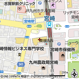 ジーナシスアミュプラザ宮崎店周辺の地図