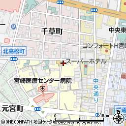 リパーク宮崎高松町駐車場周辺の地図