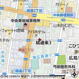 宮崎牛個室焼肉 真和周辺の地図