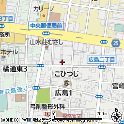 テルウェル西日本株式会社九州支店宮崎営業支店周辺の地図