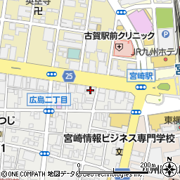 株式会社ワークスタッフ　宮崎営業所周辺の地図