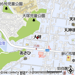 宮崎県宮崎市大塚町大坪周辺の地図