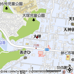 宮崎県宮崎市大塚町（大坪）周辺の地図
