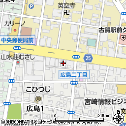 富国生命保険相互会社　宮崎営業所周辺の地図