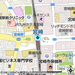 宮崎太陽銀行ＪＲ宮崎駅 ＡＴＭ周辺の地図