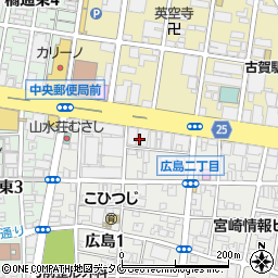 株式会社スタッフサービス　宮崎オフィス周辺の地図