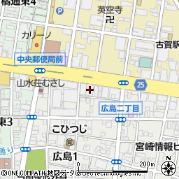 日本通信機器株式会社宮崎営業所周辺の地図