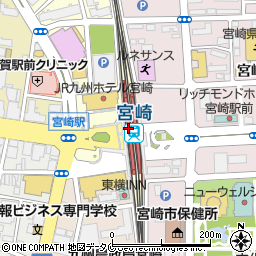 宮崎銀行ＪＲ宮崎駅 ＡＴＭ周辺の地図