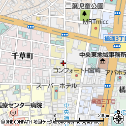 ホワイト急便中央店周辺の地図