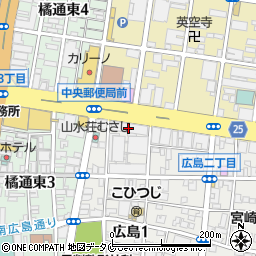 ＮＴＴ西日本宮崎支店電話の故障受付周辺の地図