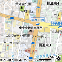 熟成細麺 香来 宮崎ナナイロ店周辺の地図