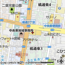 宮崎山形屋　地階餃子の馬渡周辺の地図