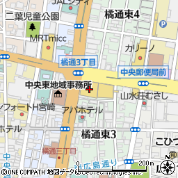 宮崎山形屋　地階果物・ジューススタンド周辺の地図