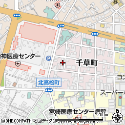 宮崎県宮崎市千草町11-17周辺の地図