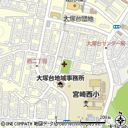 大塚台３号街区公園トイレ周辺の地図