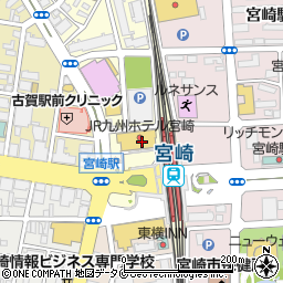 ローソン宮崎駅前店周辺の地図