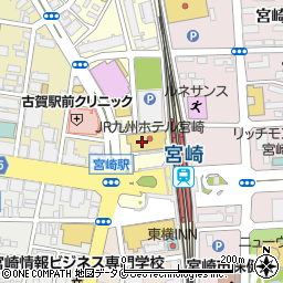 魚民 宮崎西口駅前店周辺の地図