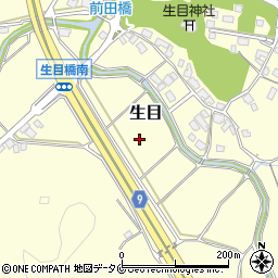 宮崎県宮崎市生目周辺の地図