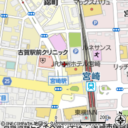 ニッポンレンタカー宮崎駅前営業所周辺の地図