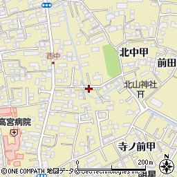 宮崎県宮崎市吉村町北中甲1281-6周辺の地図