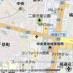 株式会社河合楽器製作所　宮崎店周辺の地図