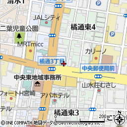 セブンイレブン宮崎橘通東４丁目店周辺の地図
