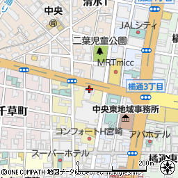 株式会社かんぽ生命保険　宮崎支店周辺の地図