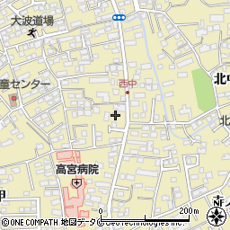 宮崎県宮崎市吉村町西中甲1345-3周辺の地図