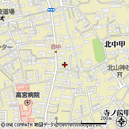 宮崎県宮崎市吉村町西中甲1323周辺の地図