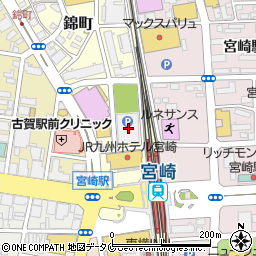 ＪＲ九州レンタカー＆パーキングきらめき駐車場周辺の地図