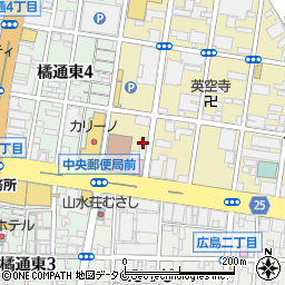宮崎日日新聞社　読者室周辺の地図