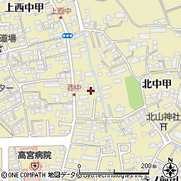 宮崎県宮崎市吉村町西中甲1321周辺の地図