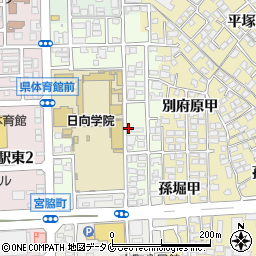 自治労連宮崎県事務所周辺の地図