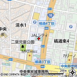 植松エネルギー株式会社　宮崎橘通給油所周辺の地図