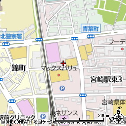 サンフォルトゥーナ宮崎駅東周辺の地図