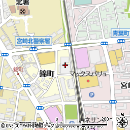 宮崎メモリードホール周辺の地図