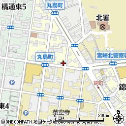 株式会社森硝子店　宮崎支店周辺の地図