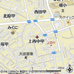 宮崎県宮崎市吉村町上西中甲1382-2周辺の地図