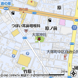 大塚八幡神社周辺の地図