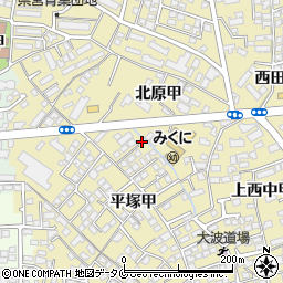 宮崎県宮崎市吉村町平塚甲1880-8周辺の地図