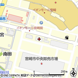 宮崎太陽銀行宮崎市場支店周辺の地図