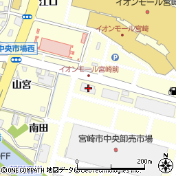 宮崎銀行中央市場支店周辺の地図