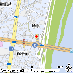 宮崎日産大塚店周辺の地図