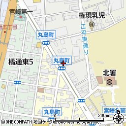 代ゼミサテライン予備校数研ゼミ宮崎校周辺の地図