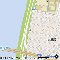 セブンイレブン宮崎大橋３丁目店周辺の地図