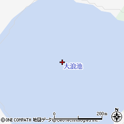 大浪池周辺の地図