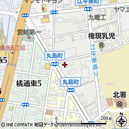 セブンイレブン宮崎江平中町店周辺の地図