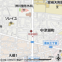宮崎第一信用金庫和知川原支店周辺の地図