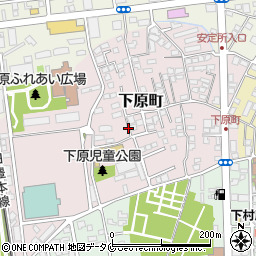 宮崎県宮崎市下原町周辺の地図