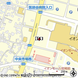 宮崎県宮崎市新別府町（江口）周辺の地図